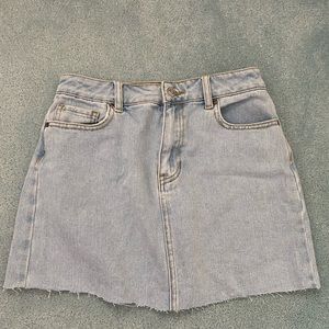 Denim mini skirt